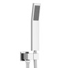BELLEARLY Chrome Shower Wand, Handheld Shower Head with Long Hose,
