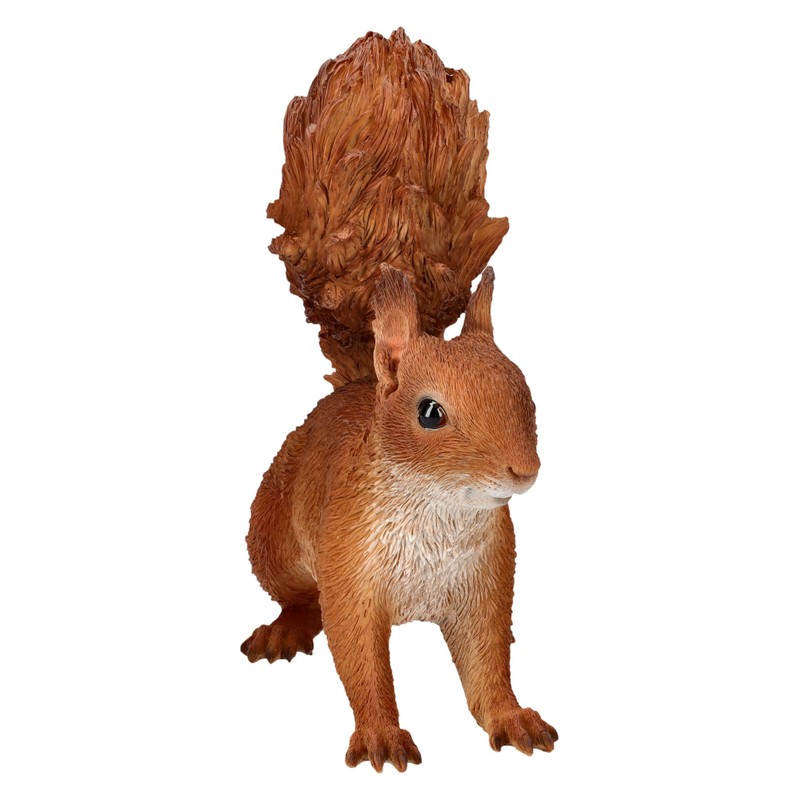 Squirrel Garden Ornament - Lifelike HotAnt Figurine, 22 cm, Weatherproof