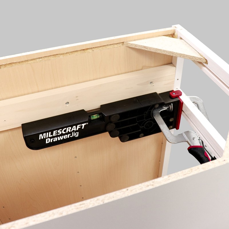 Milescraft 1341 Drawer Jig - Reversible Jigs for Easy Drawer