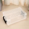 BTSKY Set of 4 Stackable Transparent Pen Boxes, Office Supplies
