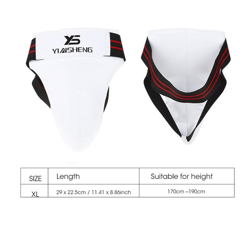 Keenso Taekwondo Groin Guard, Men's Adjustable Groin Guard, Taekwondo PU