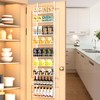 Churboro Over the Door Pantry Organizer Rack with 9 Adjustable