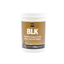 NAF B.L.K 500g – Advanced Respiratory & Circulatory Support for Horses – With Beetroot, L-Carnitine & Herbs – Aids Lung Function, Stamina & Performance in Hard-Working Horses