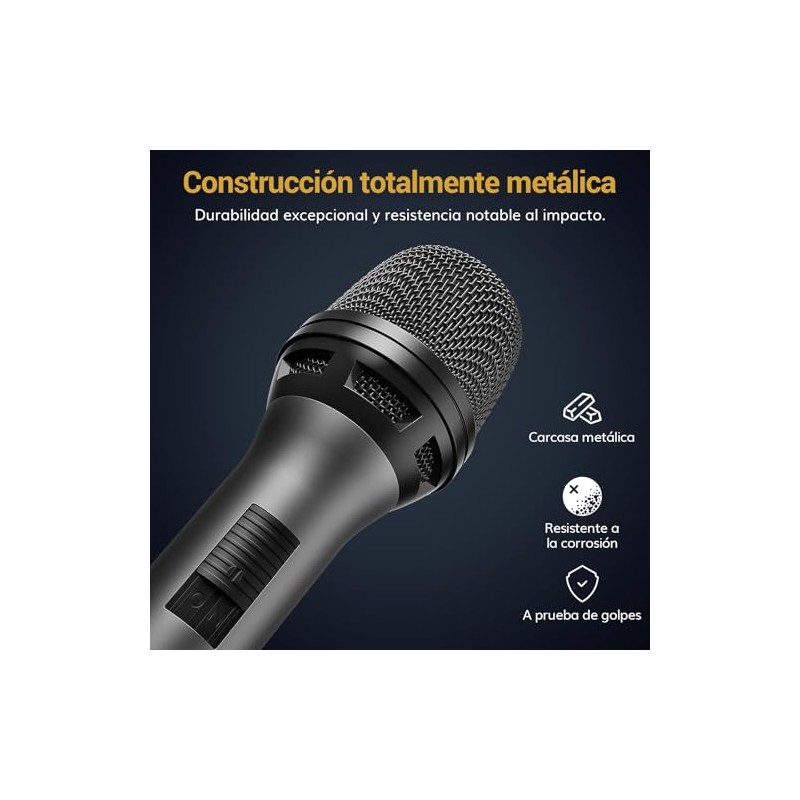 TONOR Micrófono dinámico para Cantar, Vocal Karaoke con Cable de