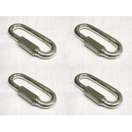 Galvanised Long Series Quick Link 12MM X4 (Rope Secure Attach Galv Maillon)