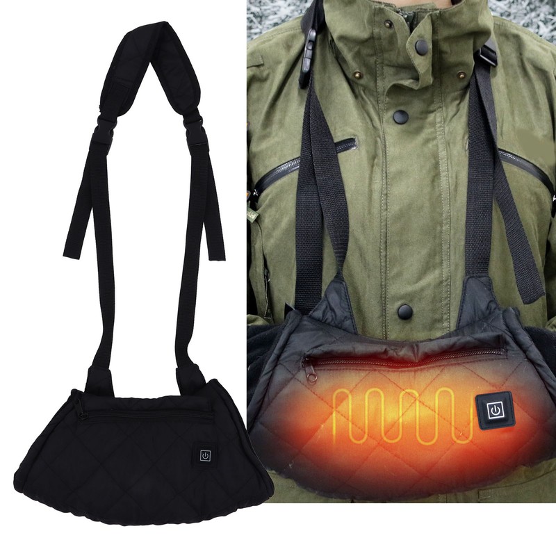 Electric Hand Warmer Pouch 3 Gear Adjustment Portable Waterproof Quilted