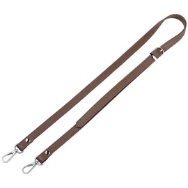 CALFOVERA Thin PU Leather Crossbody Strap Brown Adjustable Purse Strap Replacement with Alloy Buckles 35.04-42.9 x 1/2 inch for Women Cross Body Shoulder Bag Handbags DIY Crafts Making Supplies