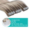SURNEL Tape in Hair Extensions Color 18 Ash Blonde Highlighted