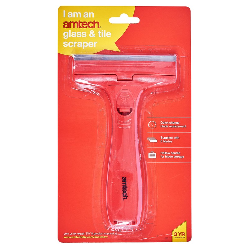 Amtech G0964 Glass and Tile Scraper