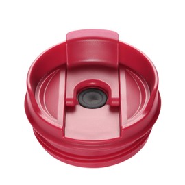 Flip and Straw Lid (2-IN-1 Lid) for ELAGRO 30 oz, 40 oz, 50 oz Tumbler with Handle, Spill-Proof Replacement Twist Lid, Red