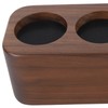 Coffee Tamper Holder 3 Holes Walnut Wood Prevent Slip Stable