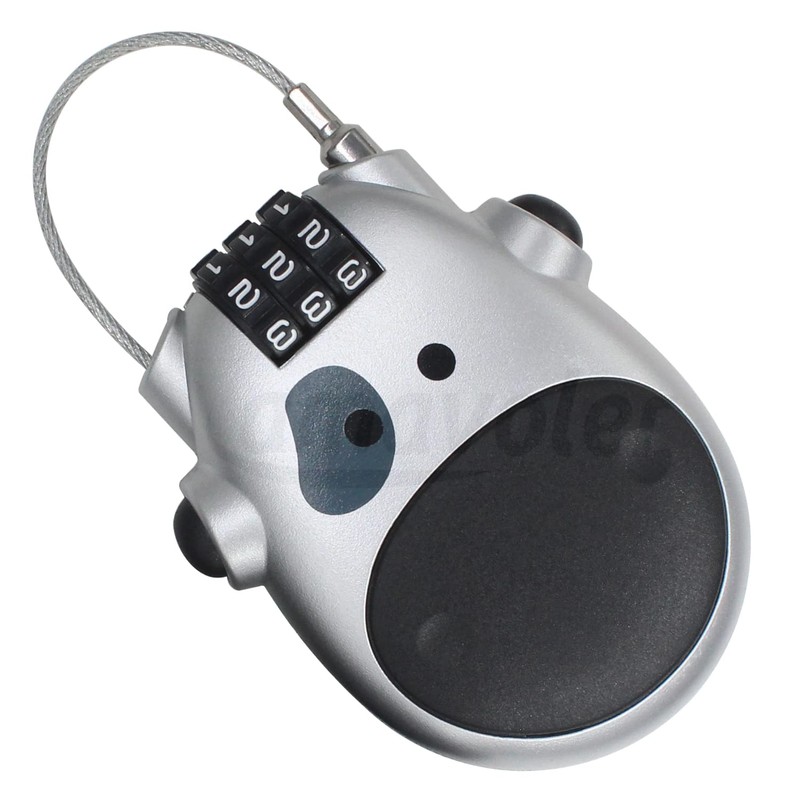 amavoler 3 Digit Code Combination Password Lock for Helmet Lock