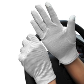 Cycling Gloves UV cut gloves gloves driving Antiskid Touch Panel Support Smartphone Operation Anti-UV Sunscreen Reduces Fatigue Breathable Good Windproof Cycle Gloves Bicycle Bike Wear Resistant Quick Drying Gloves Unisex Women's Men's , grey