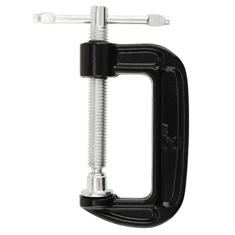 MUKCHAP 15PCS 2 Inch G Clamp, Black Metal C Clamps,