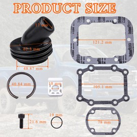 Speed Transmission Shifter Reseal Kit 5-Speed Compatible with Guides 1987-2001 Ford F250 F350 F450 ZF S5-42 S5-47 ZF42-SK1 3/4 and 1 Ton Pickup Trucks Auto Replacement Repair Parts