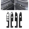 4 Pcs Door Window Control Panel Cover Carbon Fiber Style