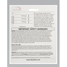 EBC HH Front Brake Pads 2014 2015 2016 2017 Compatible with Yamaha FZ09 FZ-09 FA252HH