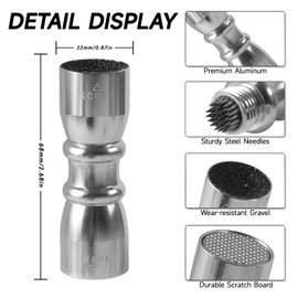 Vastarsky 3-in-1 Cue Tip Tool, Professional Pool Cue Tip Shaper, Billiard Pool Cue Accessories Tool, Scuffer, Shaper, Aerator