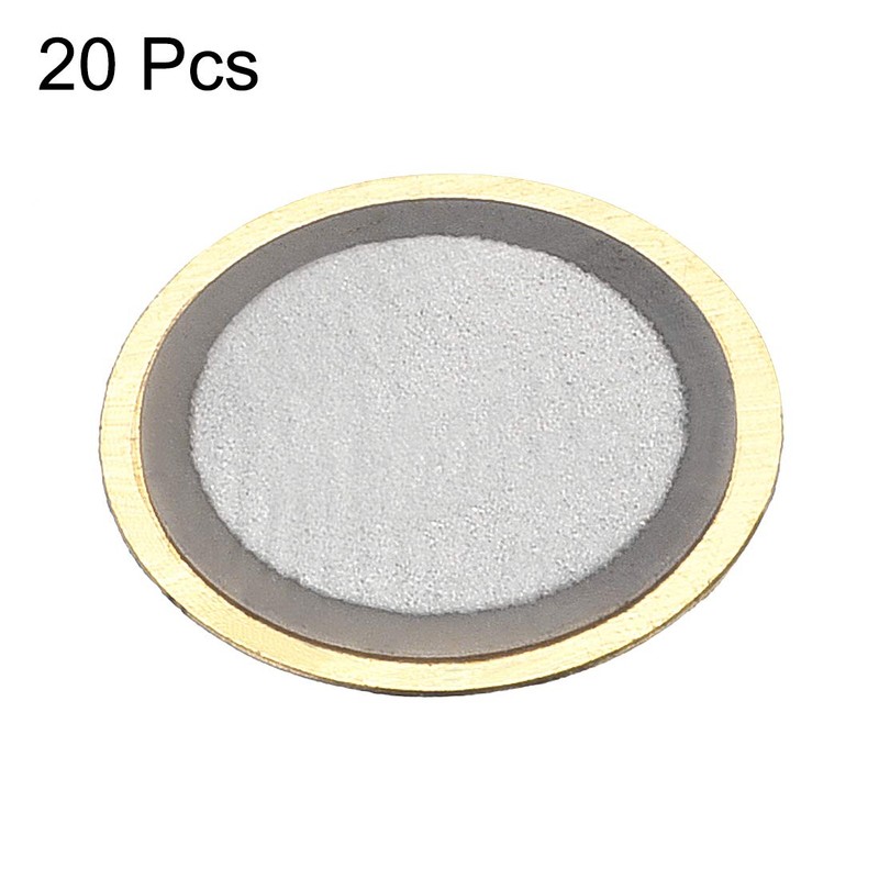 sourcing map 20 Pcs Piezo Discs 10mm Acoustic Pickup Transducer