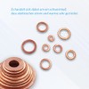 KUBOWAI 150-Piece M6-M20 Copper Seal Assortment Set, Copper Flat Seal,