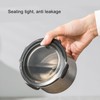 Storage Canister 1400ml Food Storage Container Stainless Steel Airtight Transparent