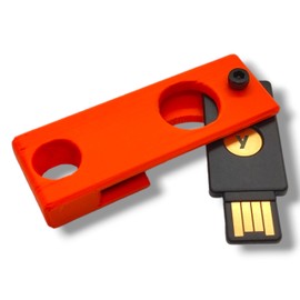 Case for YubiKey 5 NFC Case | Case for YubiKey NFC Fido | Protective Case for yubikey usb-A or usb-C case | Cover for Yubico (USB-A, Orange)