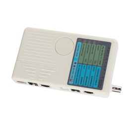 Cocoarm Effiziente Tests, Großartige Leistung, Vielseitige Kompatibilitätsnetzwerkkabel-Tester mit Visueller Indikation für RJ-45 RJ-11 USB BNC, 1 für RJ-45 RJ-11, 2 Fernbedienung