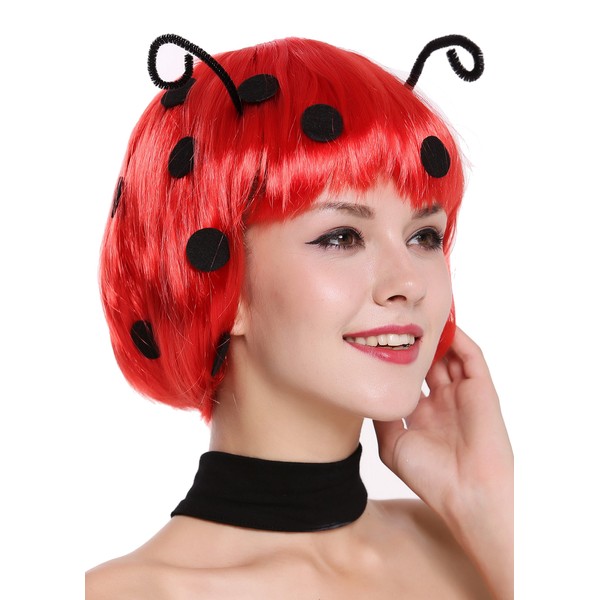 WIG ME UP 91574-ZA13 Women's Ladybug Bob Wig in Red