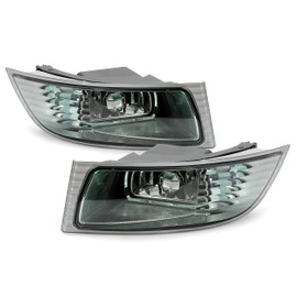 Kojem Fog Lights w/Bulb Pair Compatible with 2003-2009 LEXUS GX470 without sport package Halogen Front LH+RH Bumper Fog Light Lamp Replacement for 81221-60080, 81211-60160, LX2593105, LX2592105