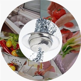 Buy-Simplicity® Sink Strainer for Kitchen Bathroom - Free of Rust and Stainless Steel-Shower Drain Hair Trap