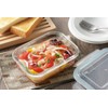 Yoshikawa SJ2530 4-Point Locking Glass Storage Container, 12.5 fl oz