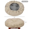 baibu Set of 2 Stool Covers Round, Super Soft Round