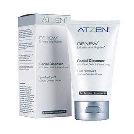 RENEW Organic Facial Cleanser - Exfoliates & Lifts Dead Cells to Clear Pores. Lightens & Nourishes Sun Damaged Areas. Protects From Pollutants & Premature Aging. Paraben & Cruelty Free (3.0 oz)