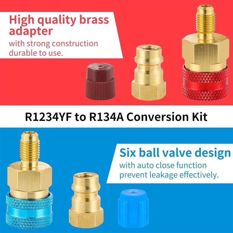 Lanpeeking R1234yf to R134a Adapter