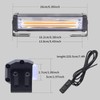 YnGia 2PCS COB LED Grille Light Daytime Running Light, Amber
