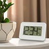 La Crosse Technology 513-113W Digital White Wall Clock with Temperature