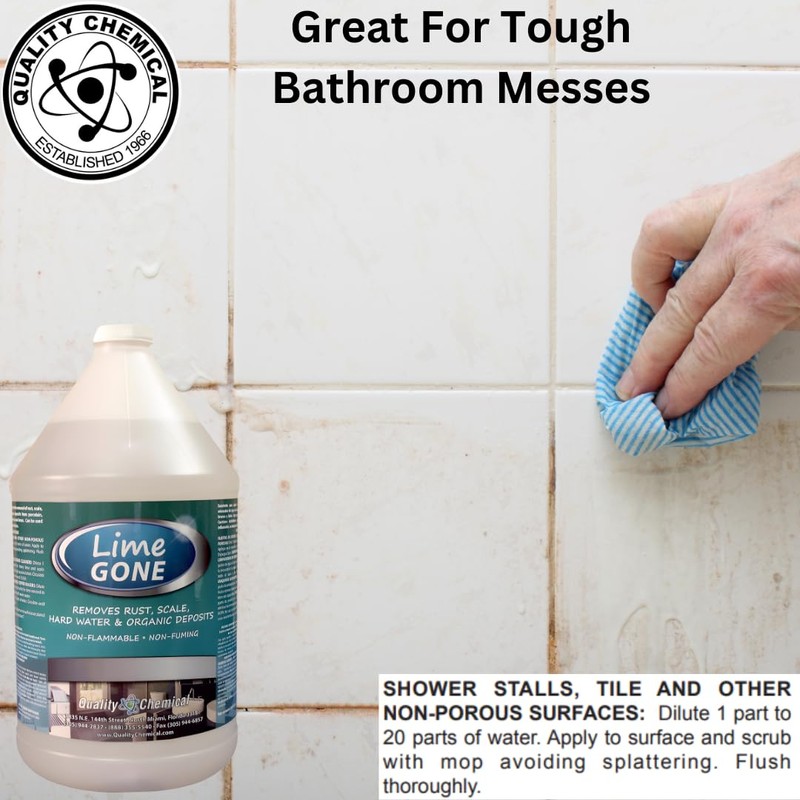 Quality Chemical Lime-Gone Remover - Calcium, Lime and Hard Water