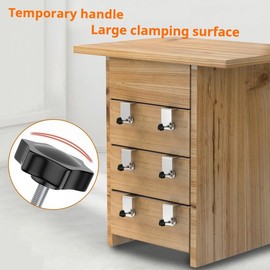 Pack of 2 Drawers Front Installation Clamps Thickening C Clamp Table Clamp Cabinet Tool Mounting Clip for Woodworking DIY Cabinet Aids Car Repair Drawer Front Installation