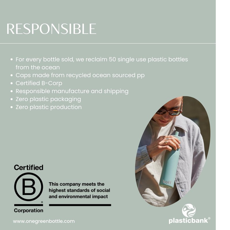 One Green Bottle New Evolution Collection Stainless Steel Bottle, Metal