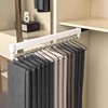 ZandN Closet Clothes Hanger Rail,Pull-Out Closet Rod,Pull Out Clothes Hanger