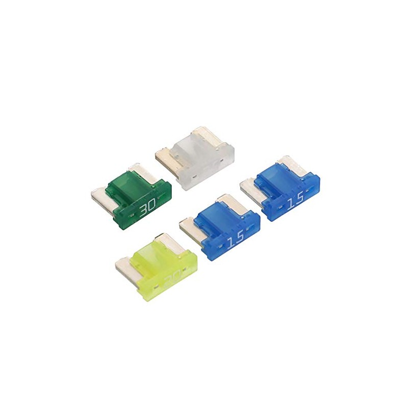 Amon (エーモン) Low Profile Fuse Set, 15/20/25/30A [Approx. 0.4 x