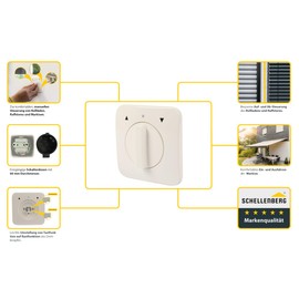 Schellenberg 25003 Shutter Switch In-Wall White