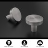 homdiy 30 Pack Brushed Nickel Cabinet Knobs, Round Kitchen Drawer