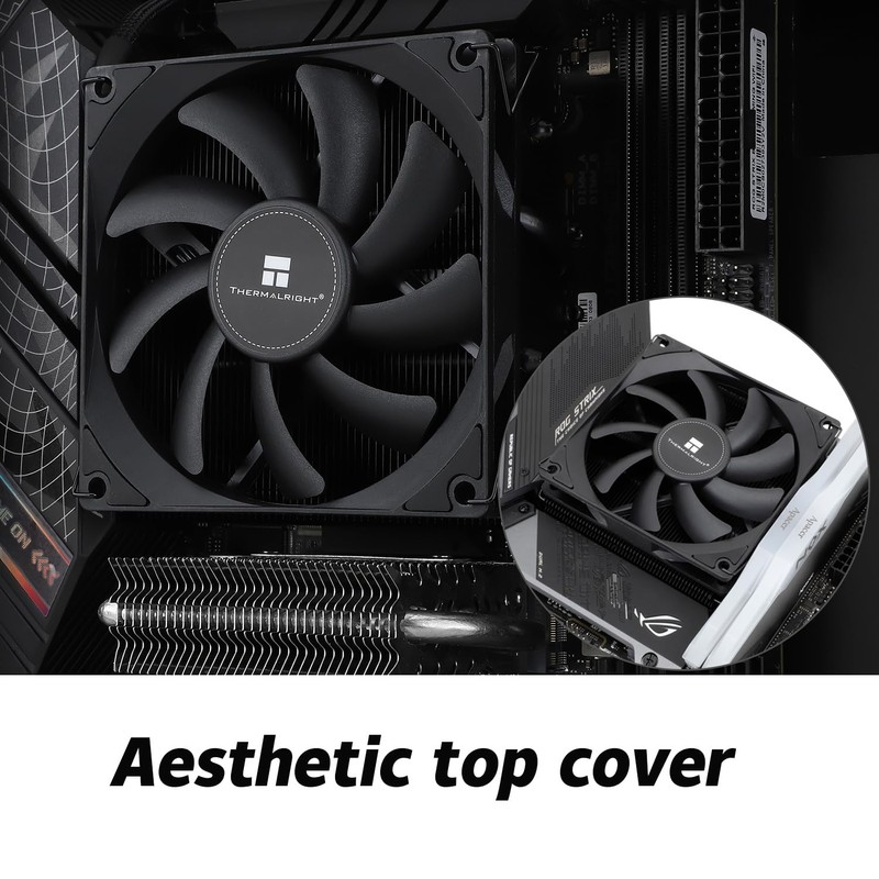 Thermalrlght AXP90 X47 Black Low Profile CPU Air Cooler, 47mm
