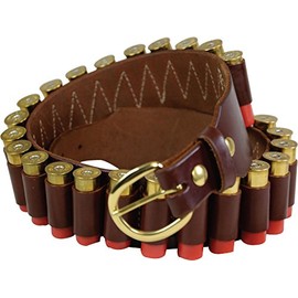 Triple K 70 12 Gauge Shot Shell Belt Medium 33-38" Leather Walnut Oil