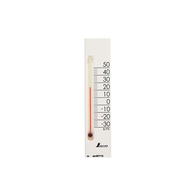 Shinwa Sokutei 48715 Petit Thermo Thermometer, Square, 5.3 inches (13.5