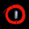 TiTiToo Red 5m El Wire, Portable Battery Pack Neon Wire