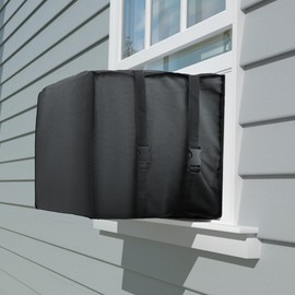 Toutgood Window AC Unit Cover Outdoor, Waterproof and Dust-proof Air Conditioner Cover for Outside, Fits Large Units (L: 25.5"x20.5"x18")