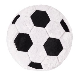 Plush Football Cushion, 45 x 45 cm, Fluffy Football Cushion, Ball Cushion, Soft Sports Ball, Interactive Football Creative Room Decorations, Birthday Party Gift for Children