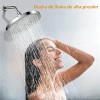 Regadera Redonda de Ducha para Baño Cromada, 15 cm de